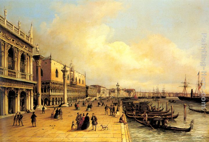 Carlo Grubacs A View of the Doges Palace
